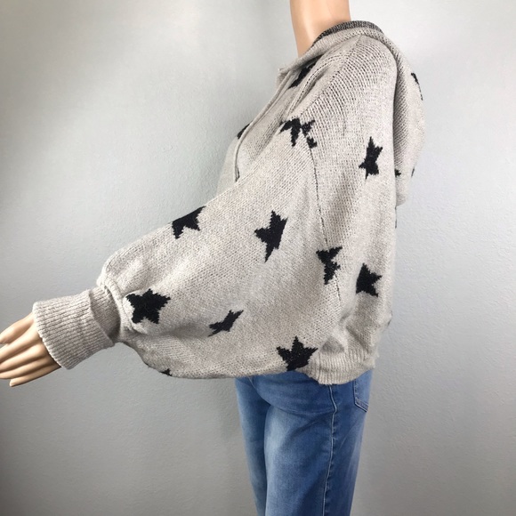 Stars relaxed knit hoodie VICI dolls - Picture 5 of 5